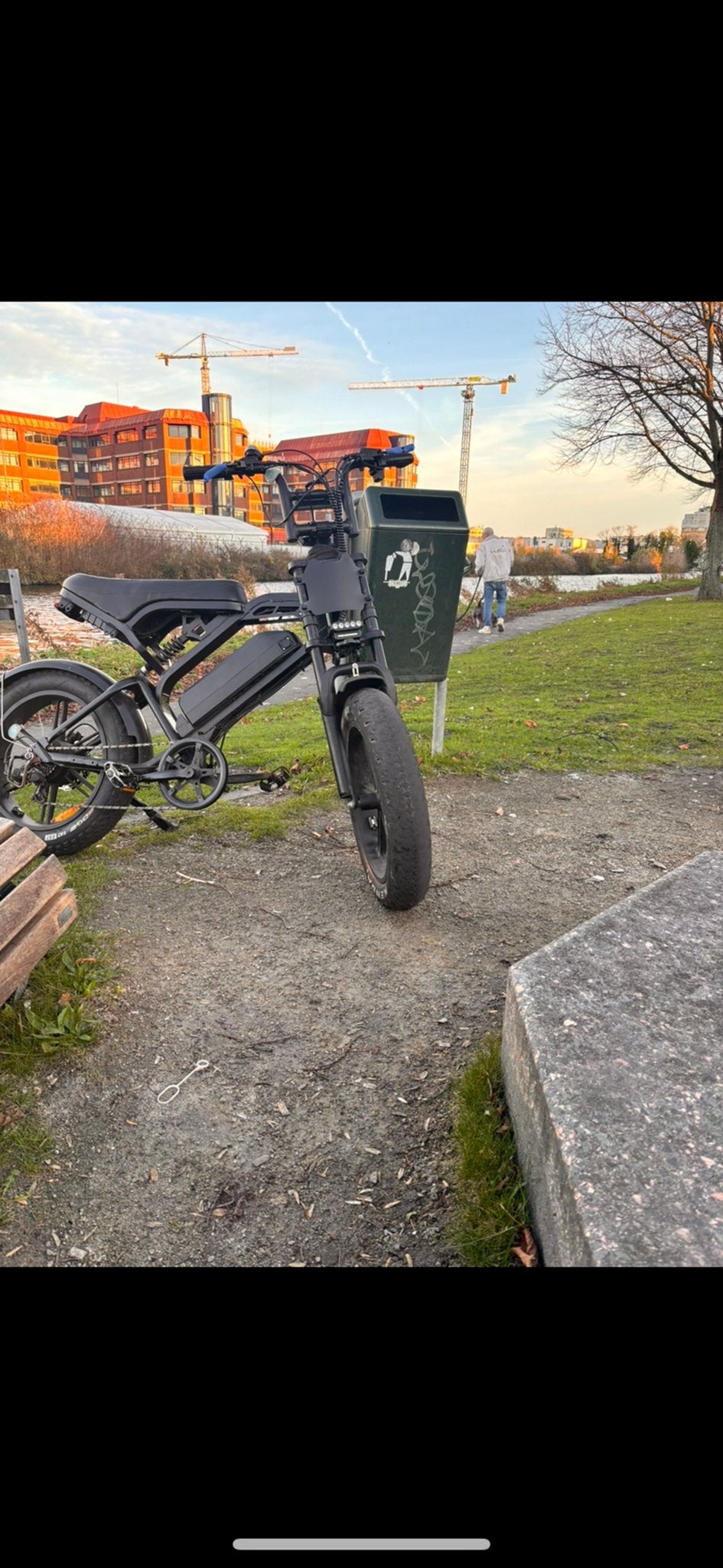 Stoere Fatbike E-bike met Mand en Dikke Banden, Overige merken, Ophalen of Verzenden, Zo goed als nieuw, 51 tot 55 cm