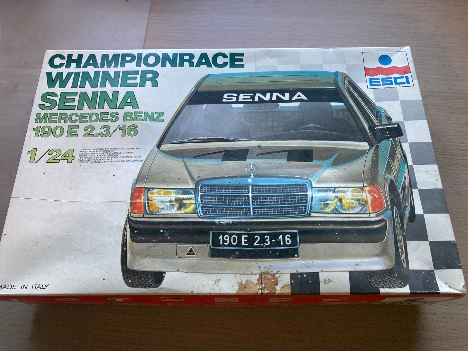 Mercedes Senna vintage bouwpakket geseald, Overige merken, Auto, Groter dan 1:32, Ophalen of Verzenden