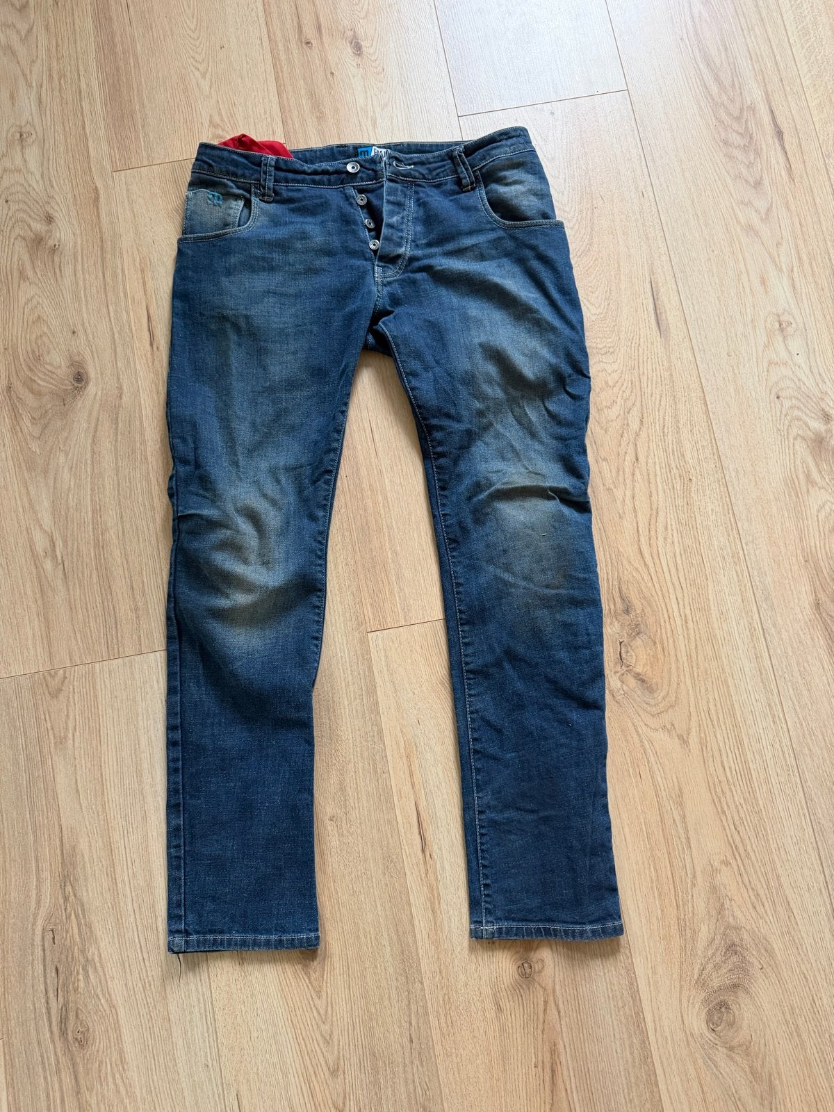PMJ Motorjeans T-Tex Twaron Single Layer Technologie Maat L, Motoren, Kleding | Motorkleding, Ophalen of Verzenden, Tweedehands