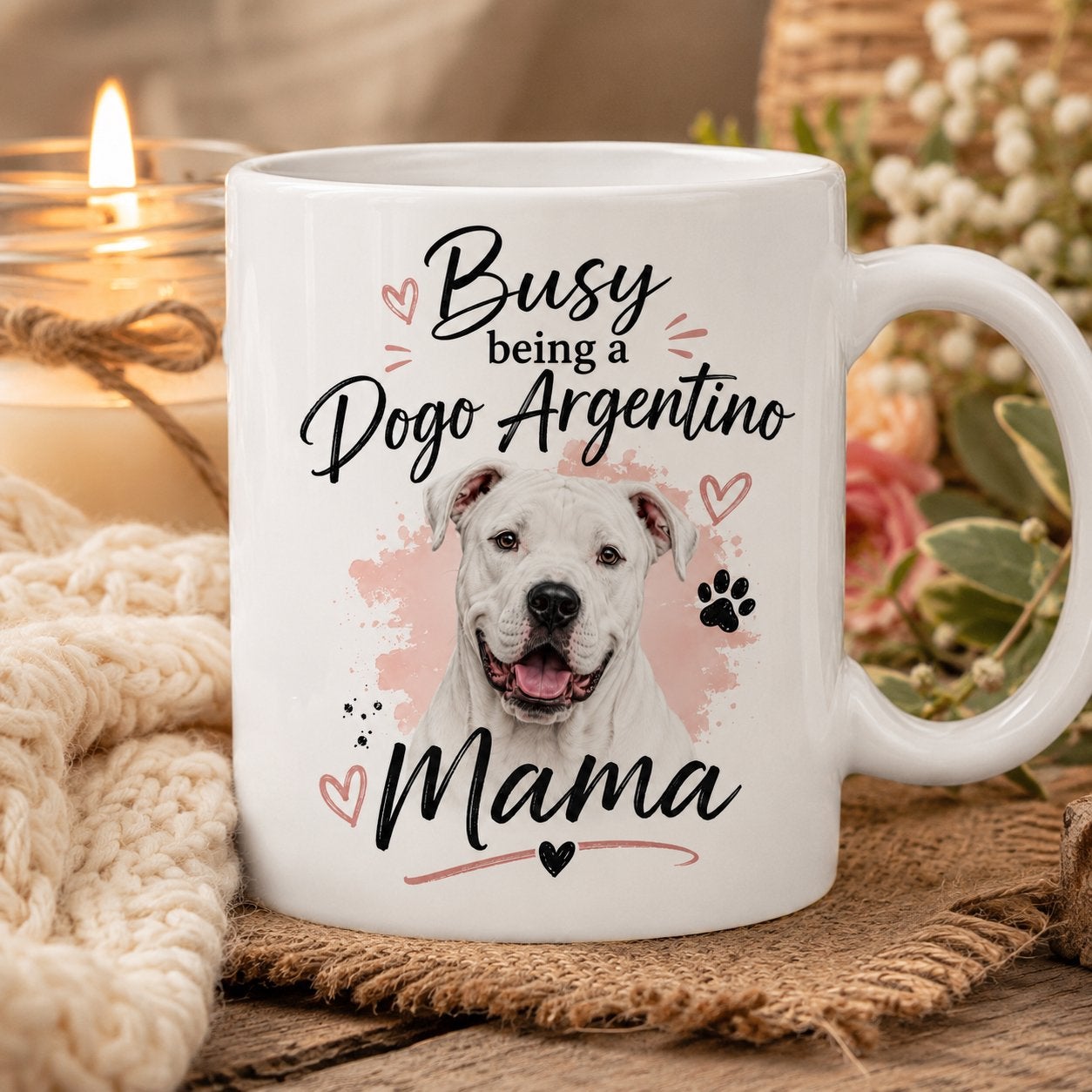 Busy being a Dogo Argentino Mama - Mok, Verzenden, Nieuw