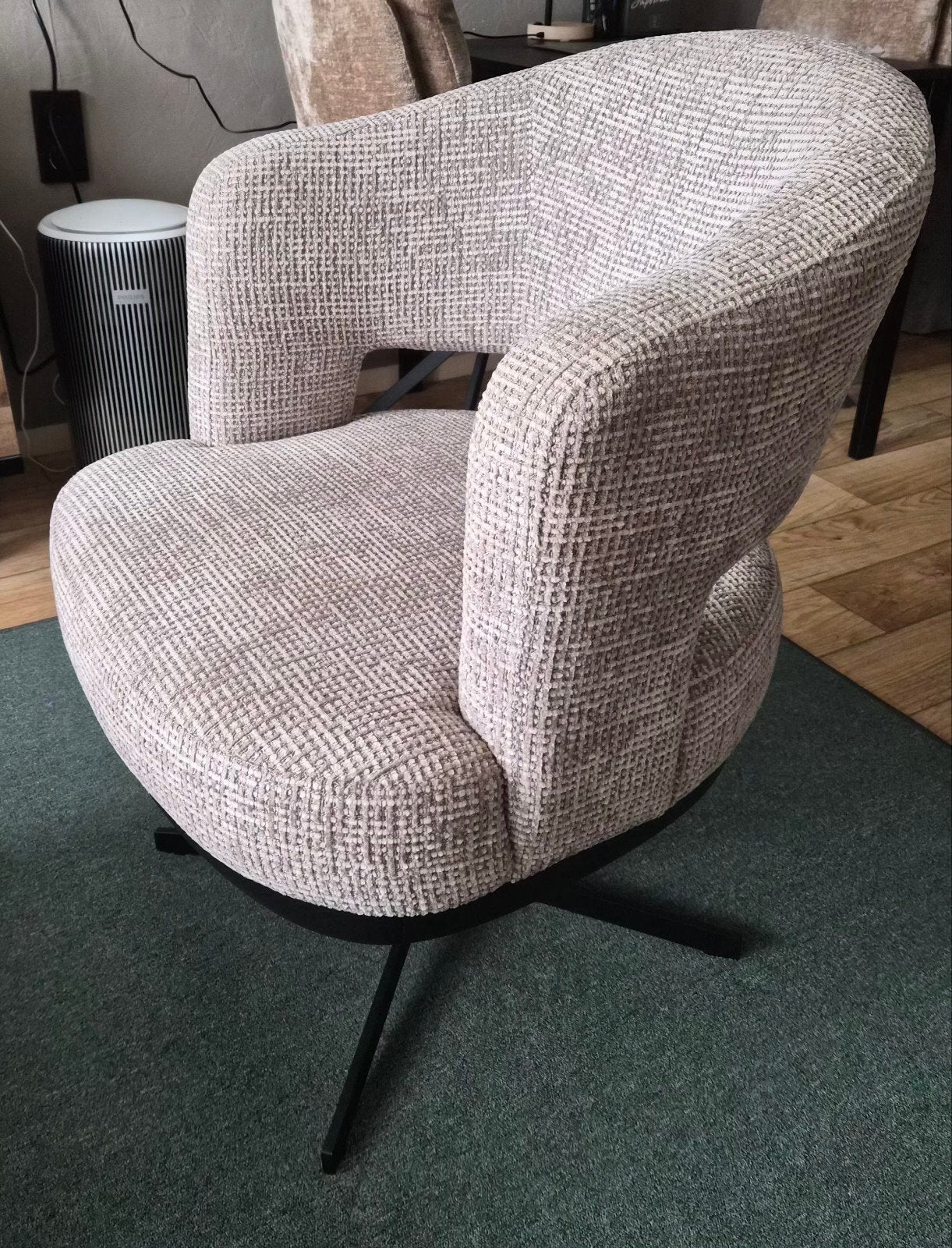 Arm draaistoel De Bommel zie foto's lees omschrijving, Huis en Inrichting, Ophalen, Minder dan 75 cm, Zo goed als nieuw, 50 tot 75 cm