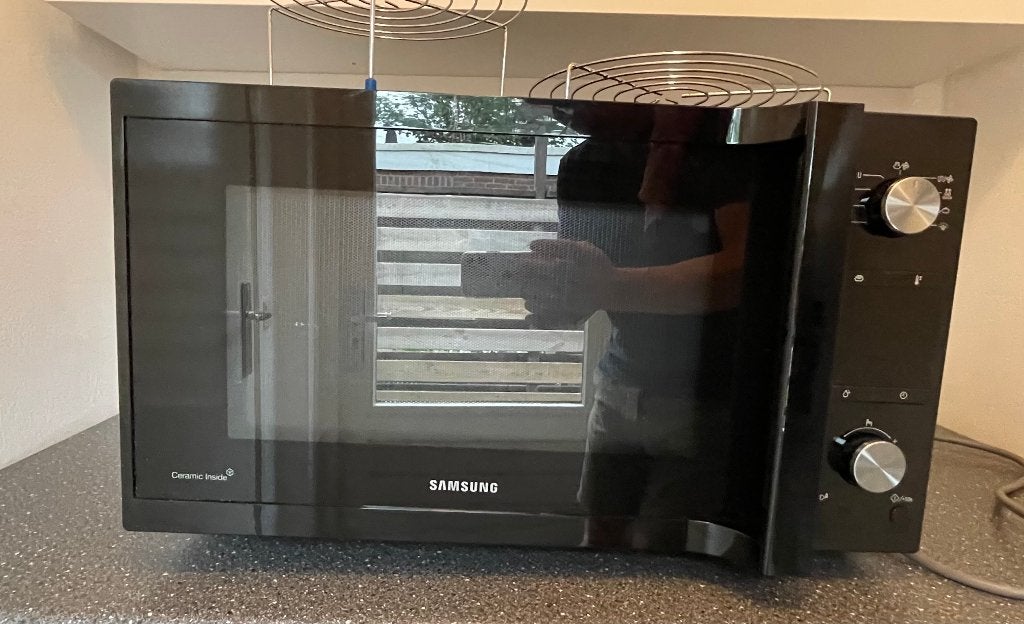 Combimagnetron Samsung (45 liter / 900 W), Ophalen, Combimagnetron, Gebruikt, Hete lucht