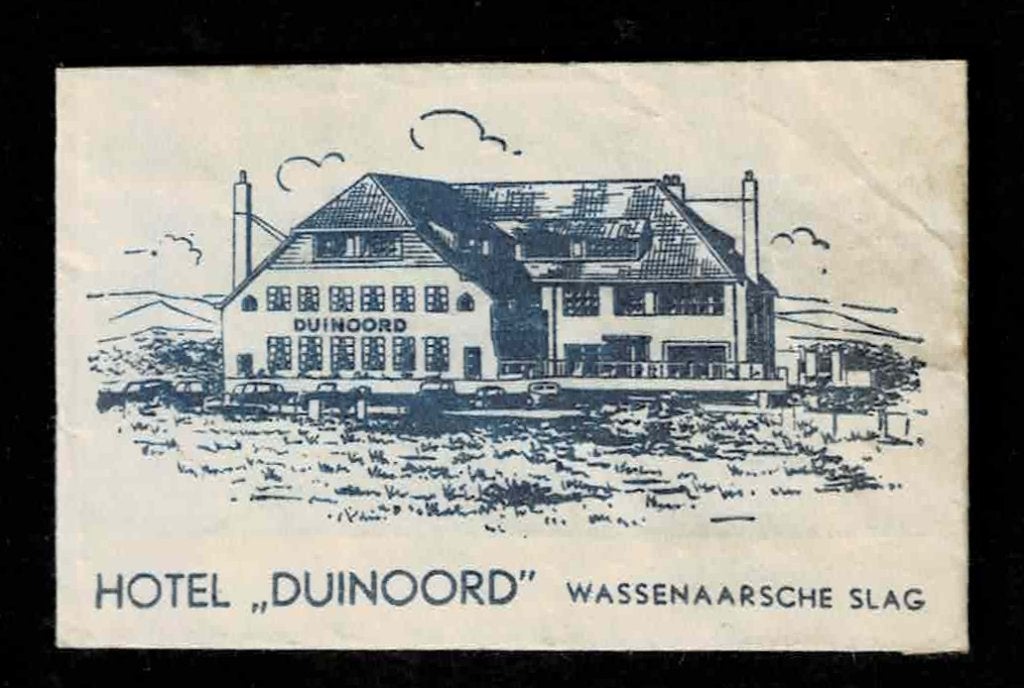 suikerzakje 1561 Hotel Duinoord Wassenaarsche Slag, Ophalen of Verzenden, Nederland
