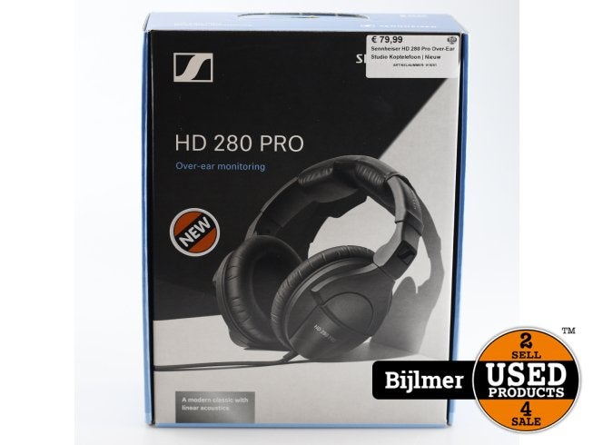 Sennheiser HD 280 Pro Over-Ear Studio Koptelefoon | Nieuw, Sennheiser, Zo goed als nieuw, https://www.sennheiser.com/global-contact