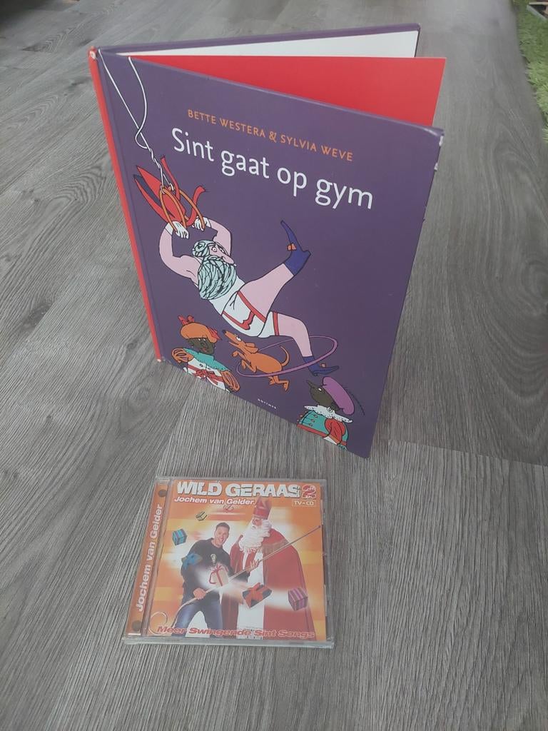 vintage SINTERKLAAS boek/cd. ( zwarte Piet/ Bram vd Vugt), Verzenden, Zo goed als nieuw