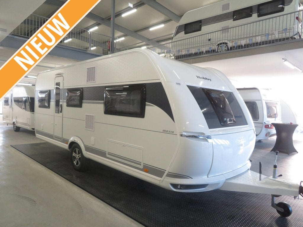Hobby Maxia 585 UL Gratis mover+Thule luifel, Caravans en Kamperen, Rondzit, Hobby, 6 tot 7 meter, Schokbreker