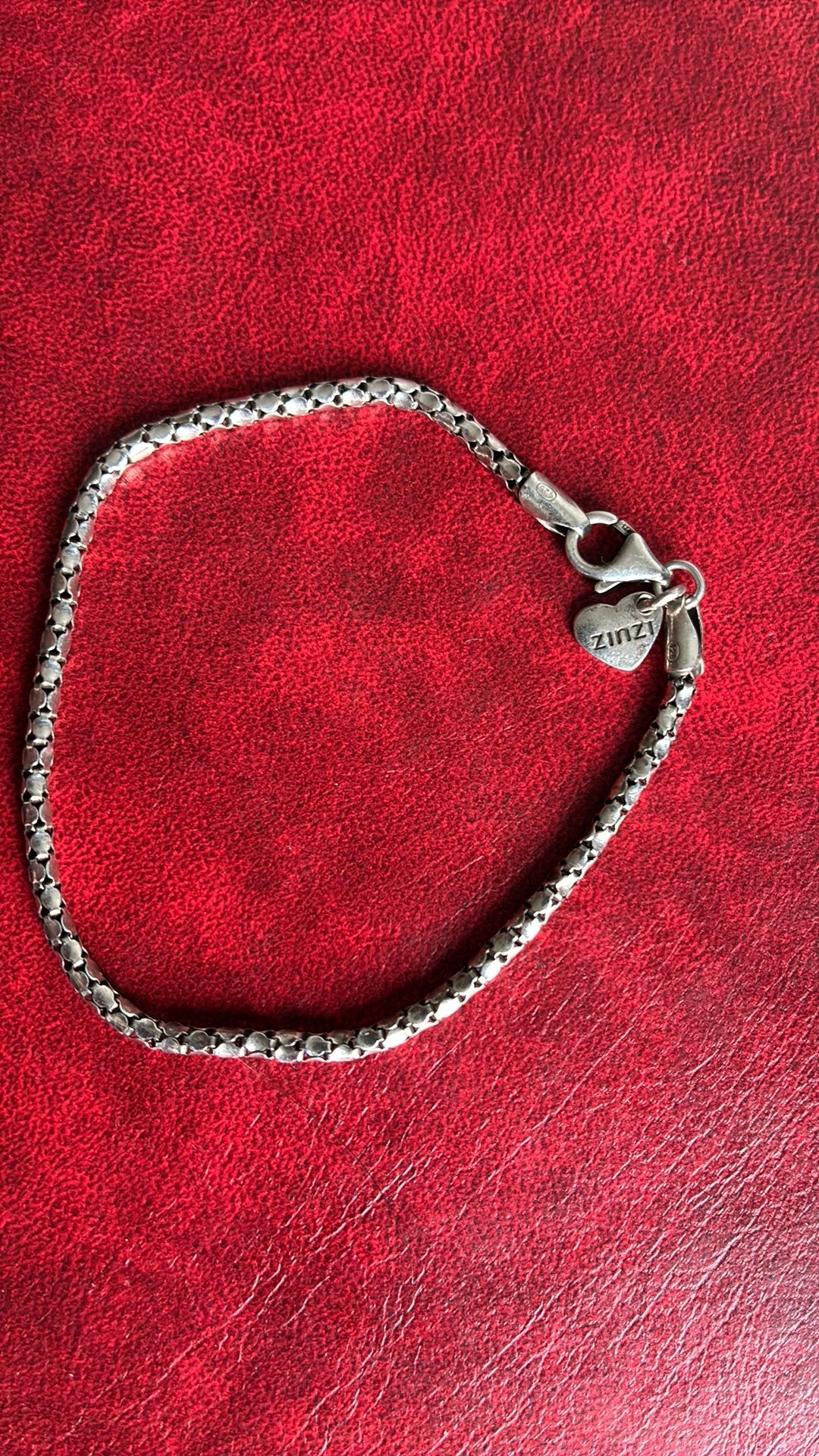 925 Sterling zilver armband Zinzi, Ophalen of Verzenden, Gebruikt, Zilver, Zilver