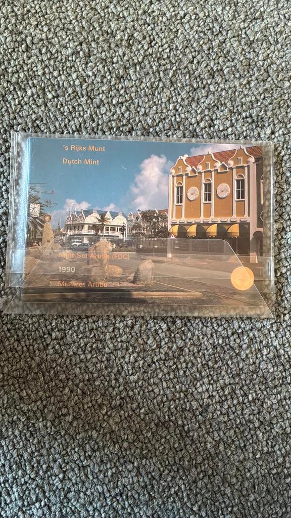 Aruba fdc muntset 1990, Ophalen of Verzenden, Koningin Beatrix, Overige waardes