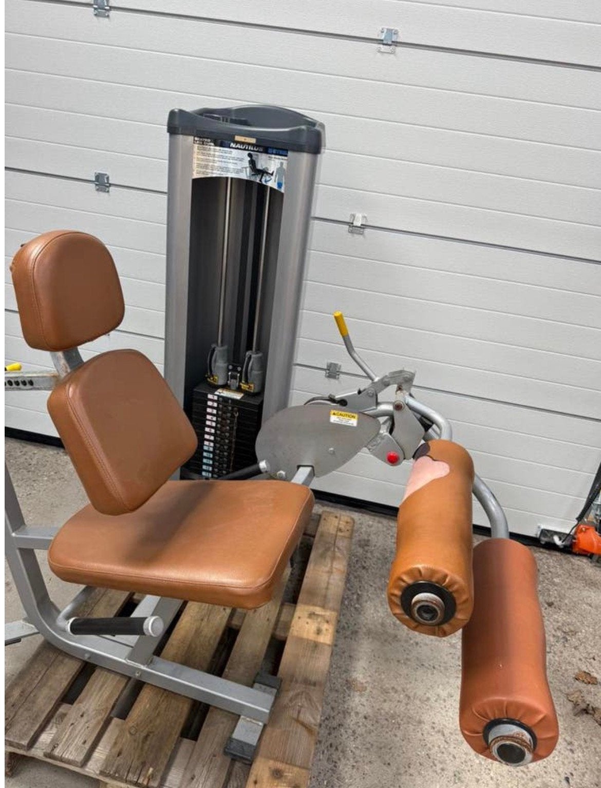 Nautilus Steel leg curl/seated leg curl / legs, Sport en Fitness, Ophalen, Benen, Gebruikt, -