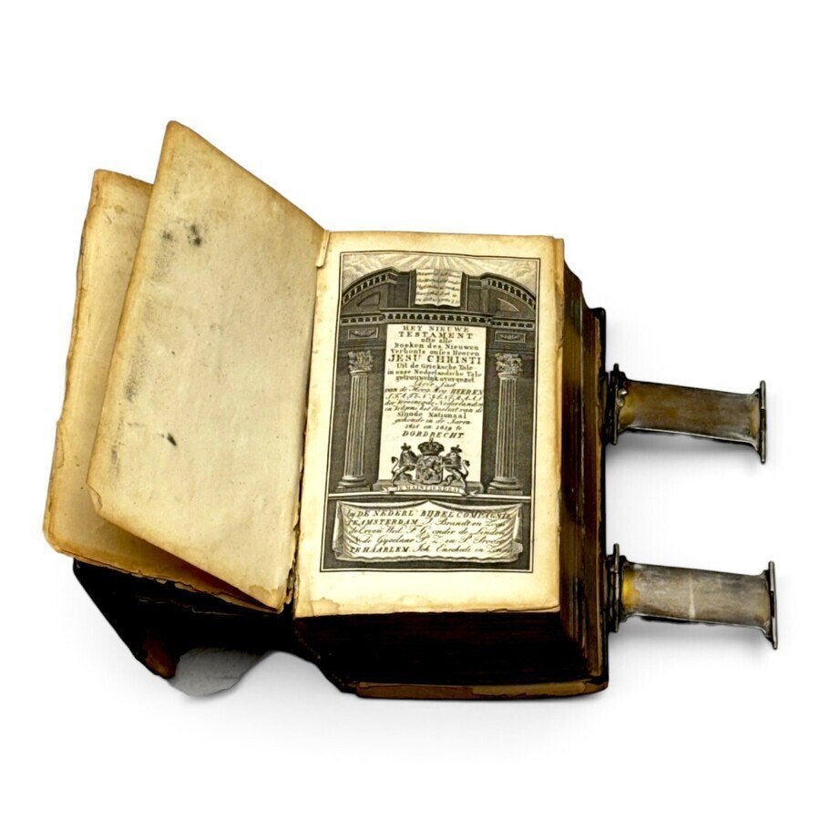 Bijbel met zilveren klampen, Ophalen of Verzenden