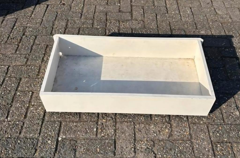 Plintlade Tegometall voor voet 47x26cm, Ophalen, Rond