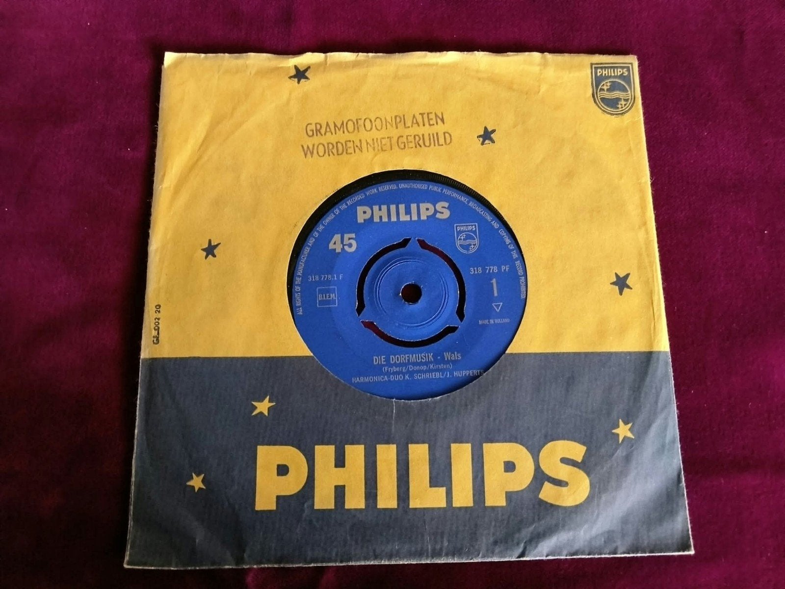 Philips 45 toeren single - Die Dorfmusik - Wals, Gebruikt, Overige genres, 7 inch, Ophalen of Verzenden