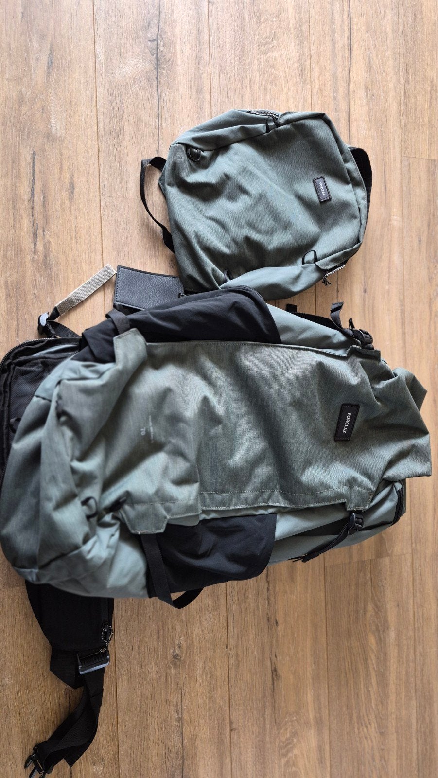 Rugzak Travel 900 backpack heren 70 + 6 liter groen, Ophalen of Verzenden, Zo goed als nieuw, Groen, 30 cm of meer