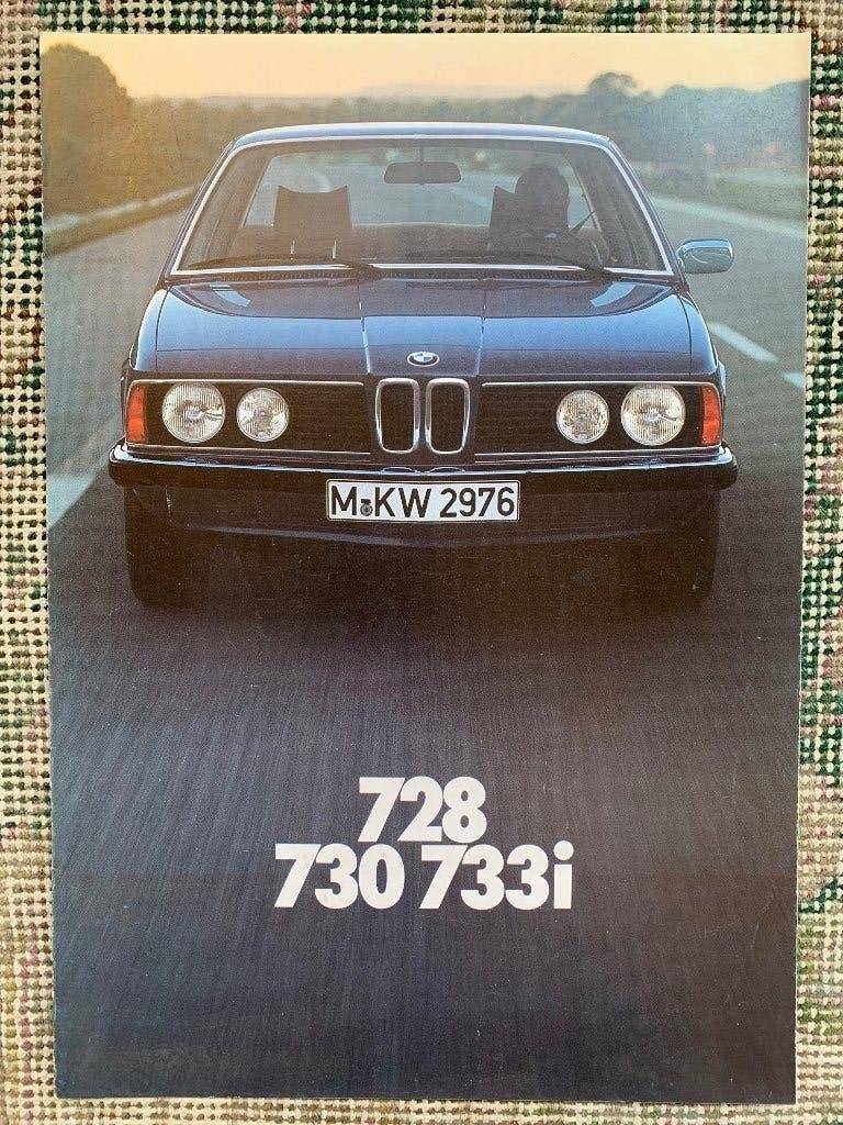 Nederlandse brochure uitklap folder BMW 7-serie E23 1977, Ophalen of Verzenden, Zo goed als nieuw, BMW, BMW