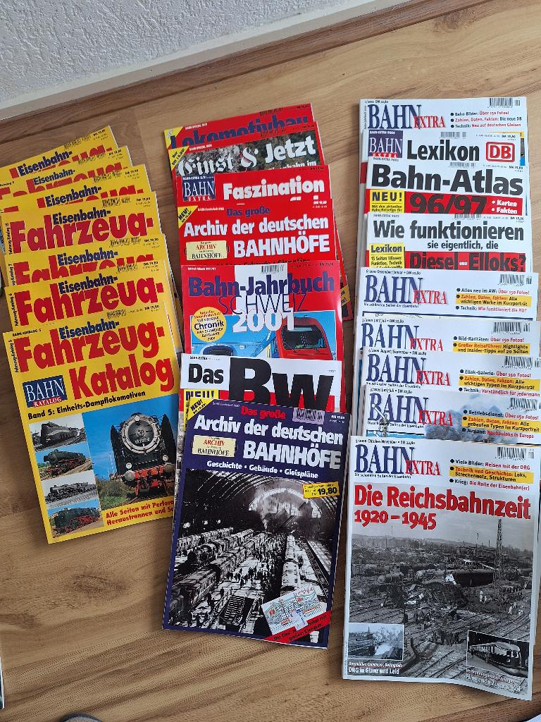 Tijdschriften over (stoom)treinen, Duitstalig, Ophalen of Verzenden, Gebruikt, Trein, Boek of Tijdschrift