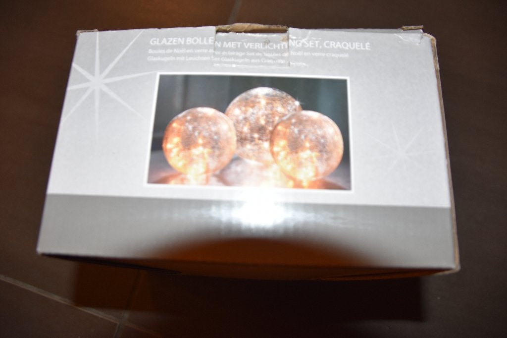 Glazen bollen, Overige kleuren, Ophalen of Verzenden, Zo goed als nieuw, Glas