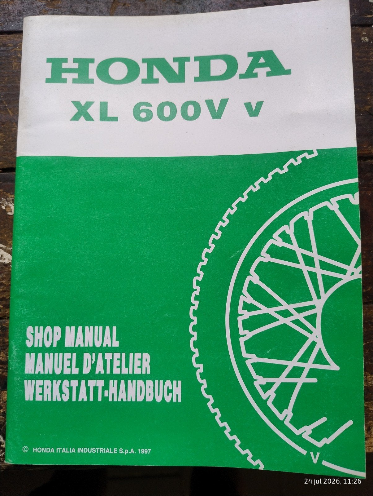Honda XL 600V V 1997 Addendum Werkplaatshandboekje, Motoren, Handleidingen en Instructieboekjes, Verzenden, Honda