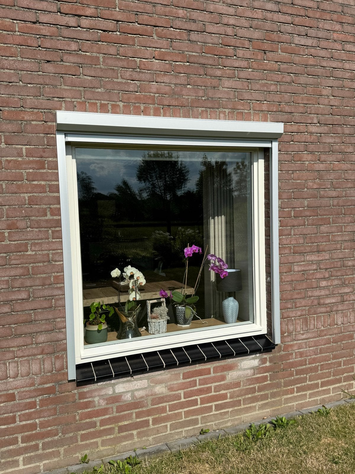 2 hardhouten kozijnen met dubbel glas, Ophalen, Gevelraam of Ruit, Gebruikt, Minder dan 80 cm