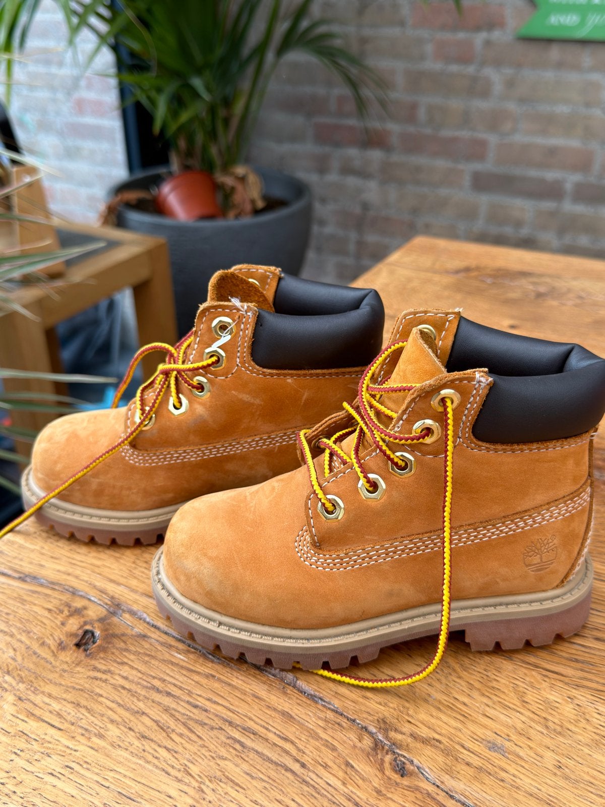 Timberland baby laarsjes - Zo goed als nieuw maat25, Ophalen, Zo goed als nieuw, Jongetje of Meisje, Laarsjes