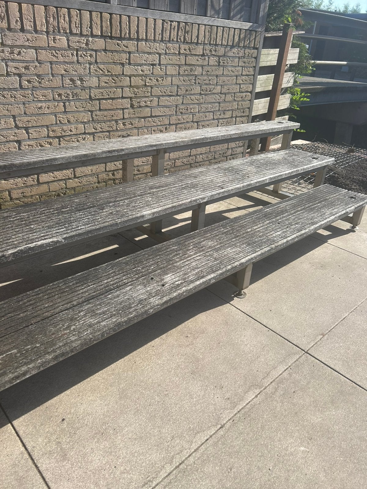 RVS vlonder (tuin) trap, Ophalen, Gebruikt, Overige materialen