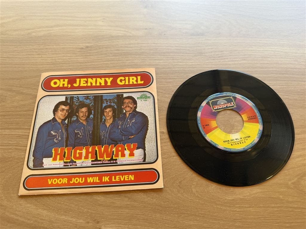 Highway - Oh jenny girl, Ophalen of Verzenden, Zo goed als nieuw, Nederlandstalig