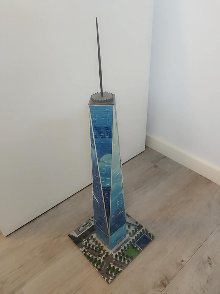 3D Puzzel Wereldgebouwen: WTC, Gebouwen, Meerkleurig, Ophalen of Verzenden, Zo goed als nieuw