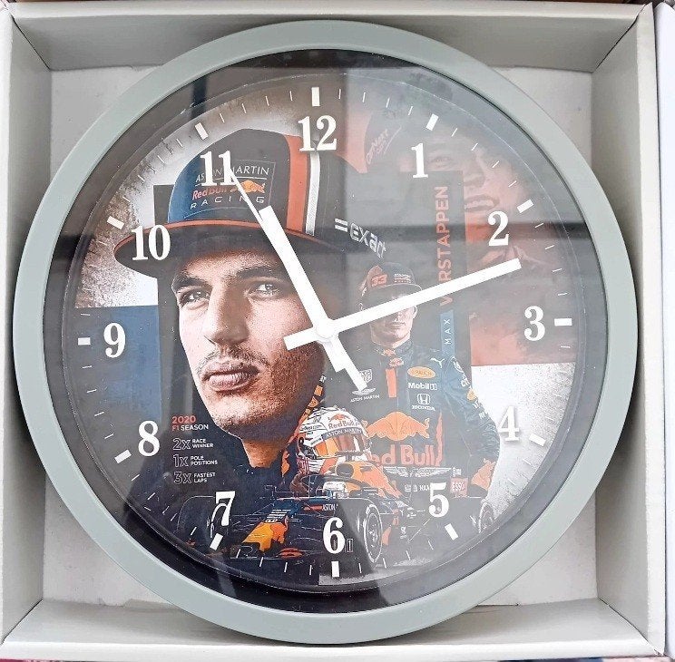 Wandklok max verstappen, Ophalen of Verzenden, Nieuw, Wandklok