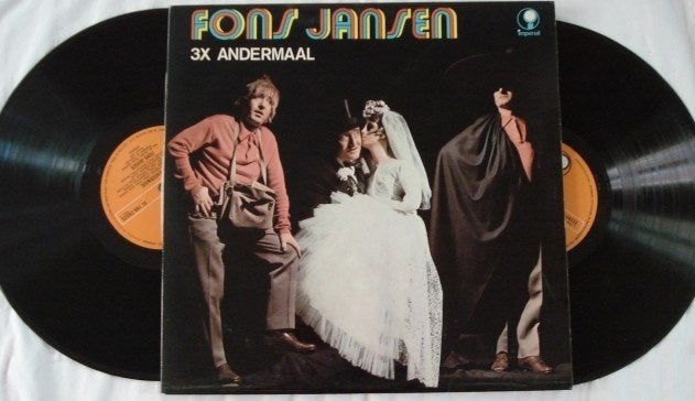 Fons Jansen - 3x andermaal, Cd's en Dvd's, Gebruikt, Ophalen of Verzenden, 12 inch, Dubbel-LP
