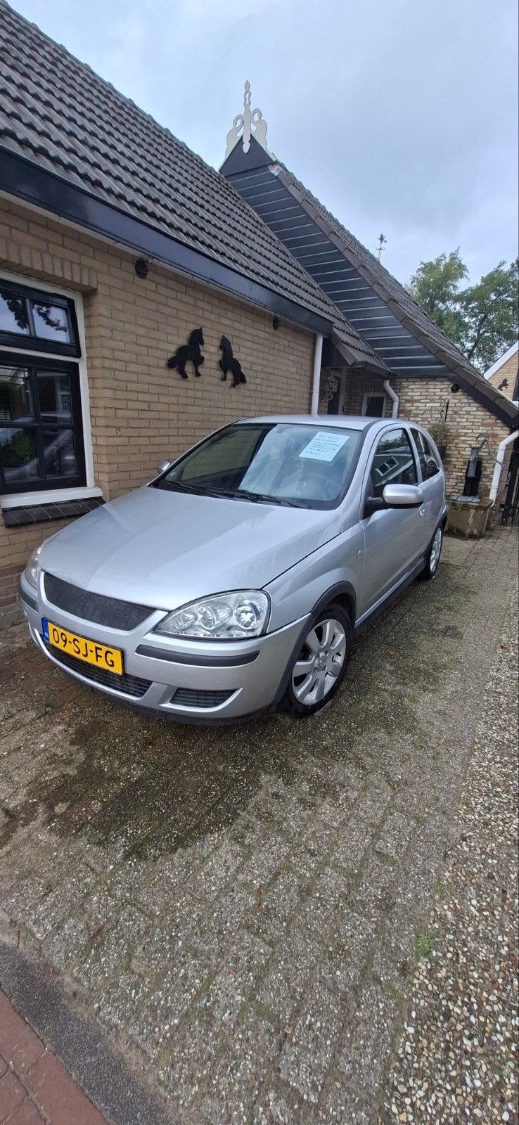 Opel Corsa 1.2 16V Twinport 3D 2006 Grijs, Auto's, Voorwielaandrijving, 450 kg, 31 €/maand, 4 cilinders