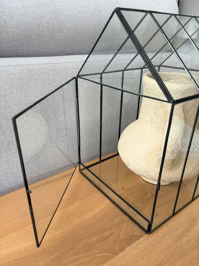 Glazen vitrine kastje, Huis en Inrichting, Kasten | Vitrinekasten, Ophalen, 25 tot 50 cm, 50 tot 100 cm, Minder dan 100 cm