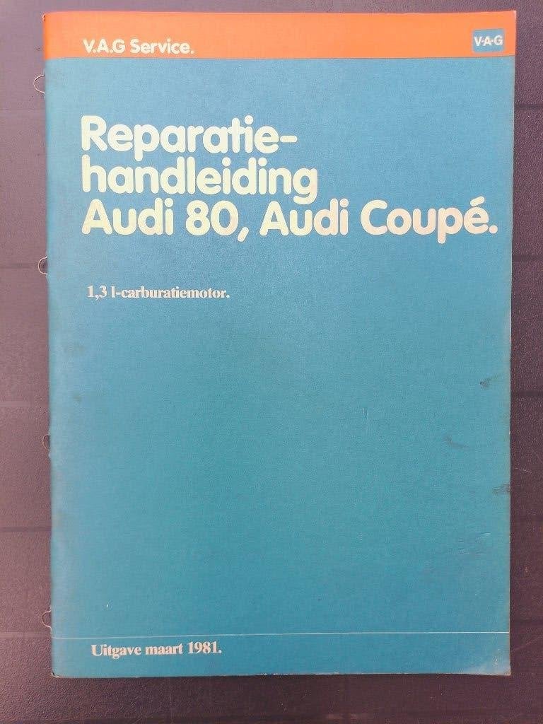 Audi 80 B2 +Coupé dealer werkplaatsboek 1300 Benzine motor, Verzenden, Gelezen, Audi