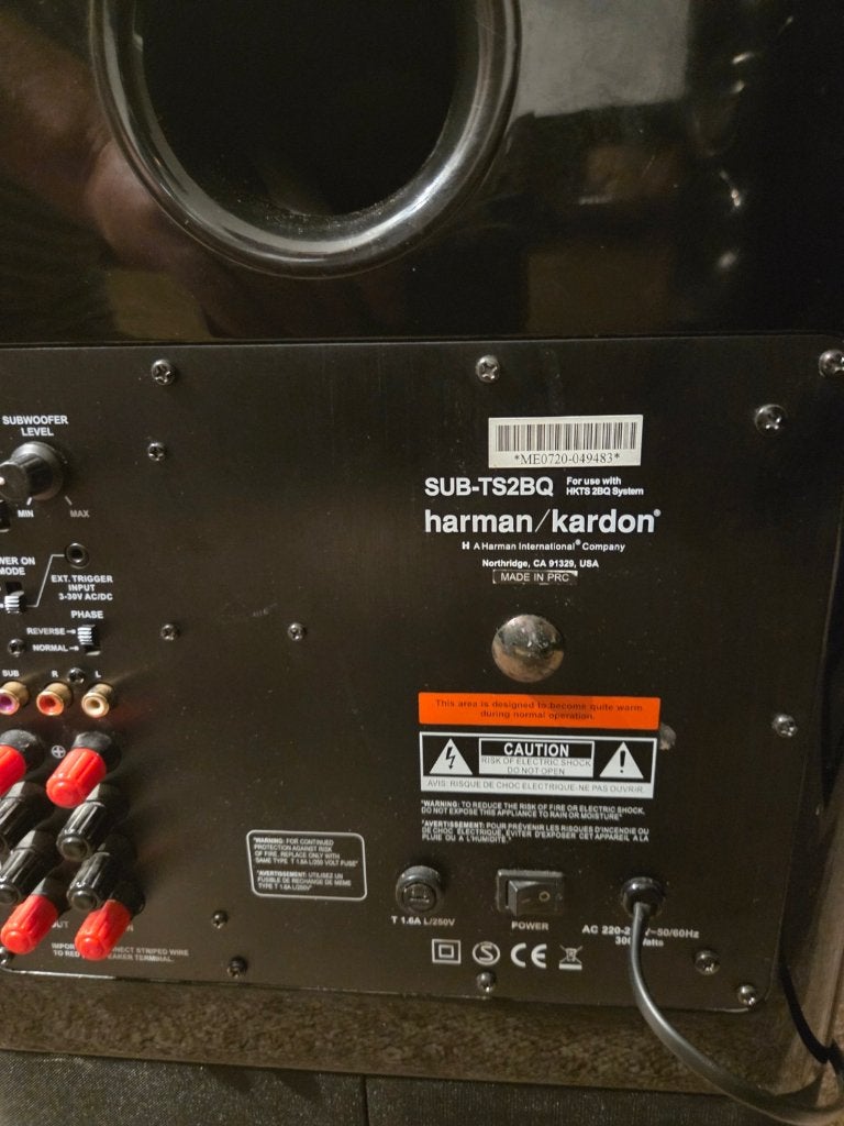 Harman Kardon Sub-TS2BQ subwoofer, Audio, Tv en Foto, Luidsprekers, Subwoofer, Zo goed als nieuw, Geschikt voor surround/home cinema