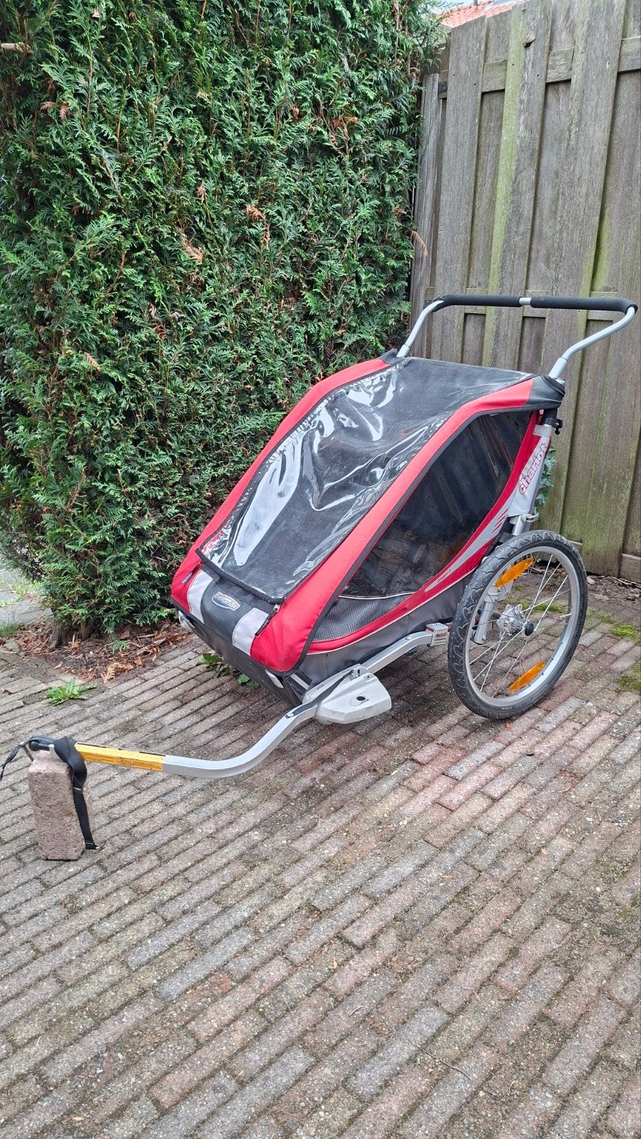 Thule Chariot Cougar 2 - incl. wandelset en joggingset, Ophalen, Gebruikt, Opvouwbaar, 40 tot 60 kg