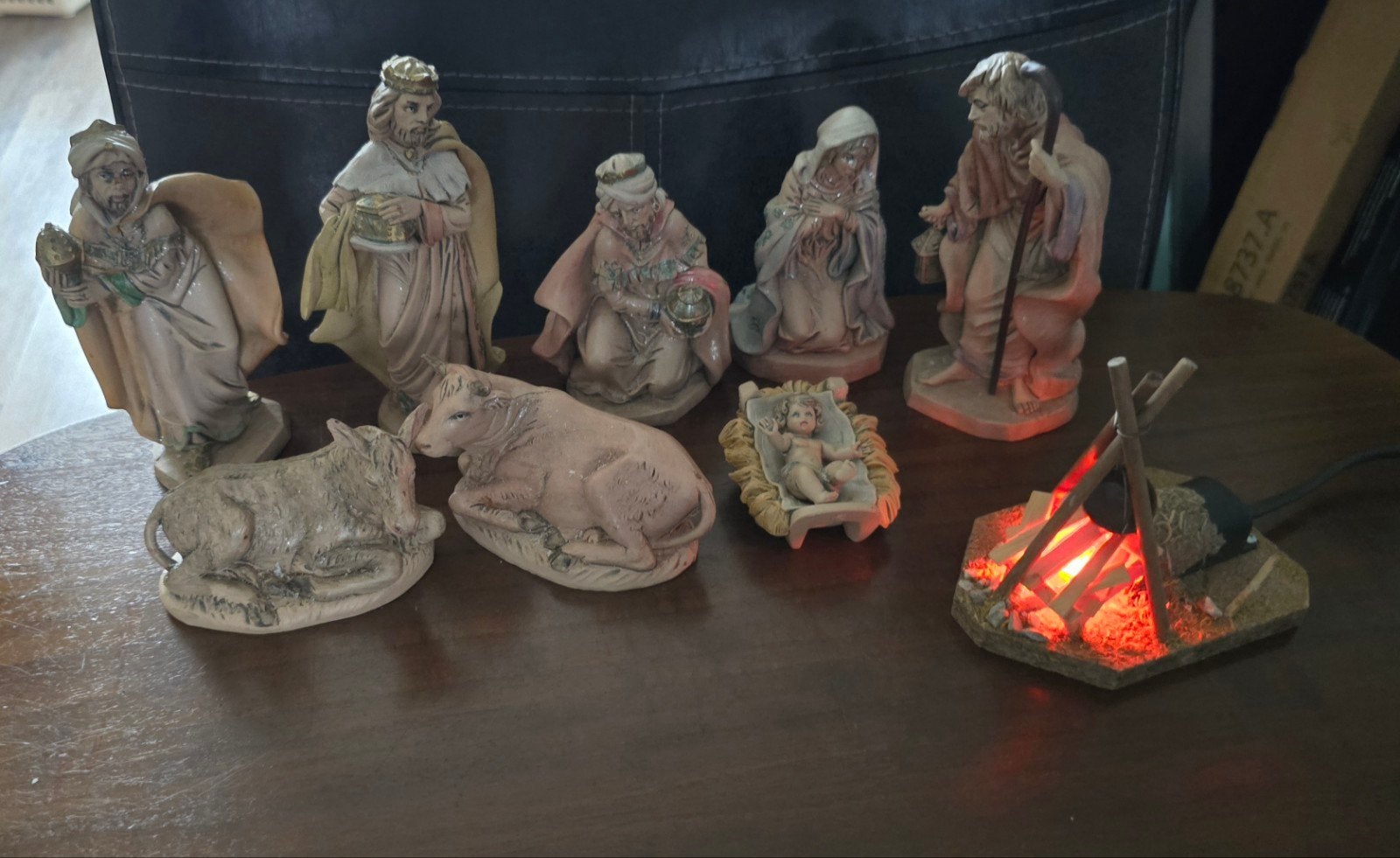 Kerststal beelden / kerststalgroep, Ophalen of Verzenden, Zo goed als nieuw