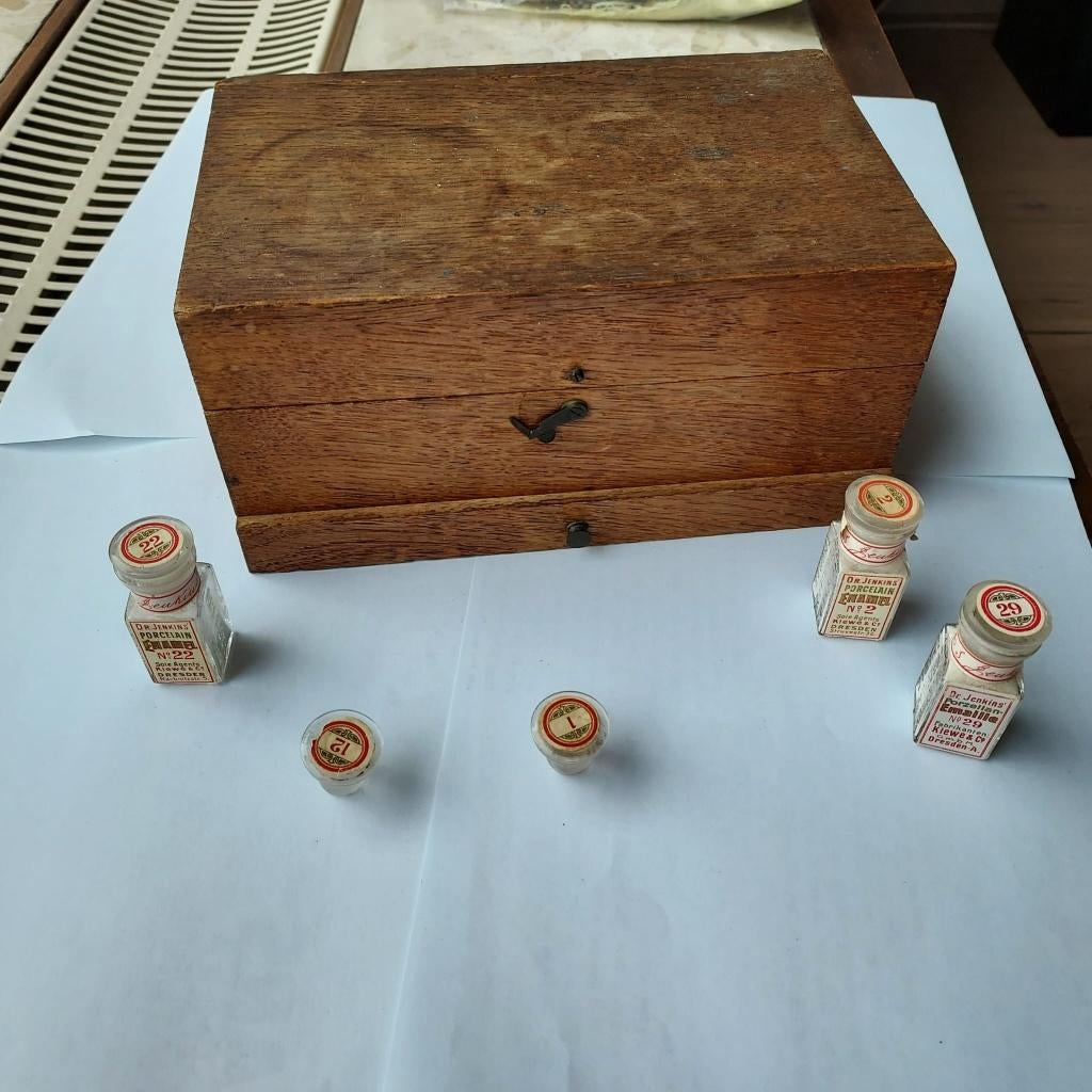 antiek kistje tandarts, Antiek en Kunst, Ophalen of Verzenden