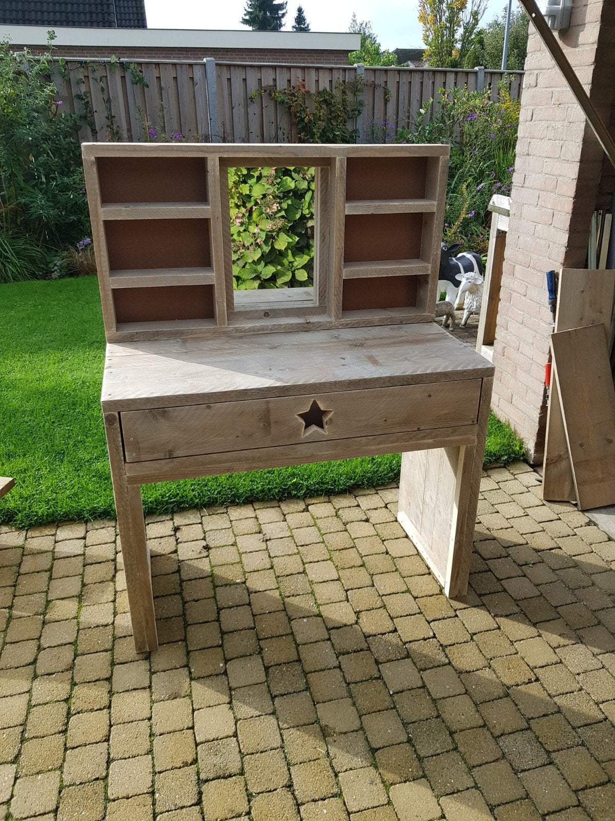 kaptafel steigerhout, Ophalen, 50 tot 100 cm