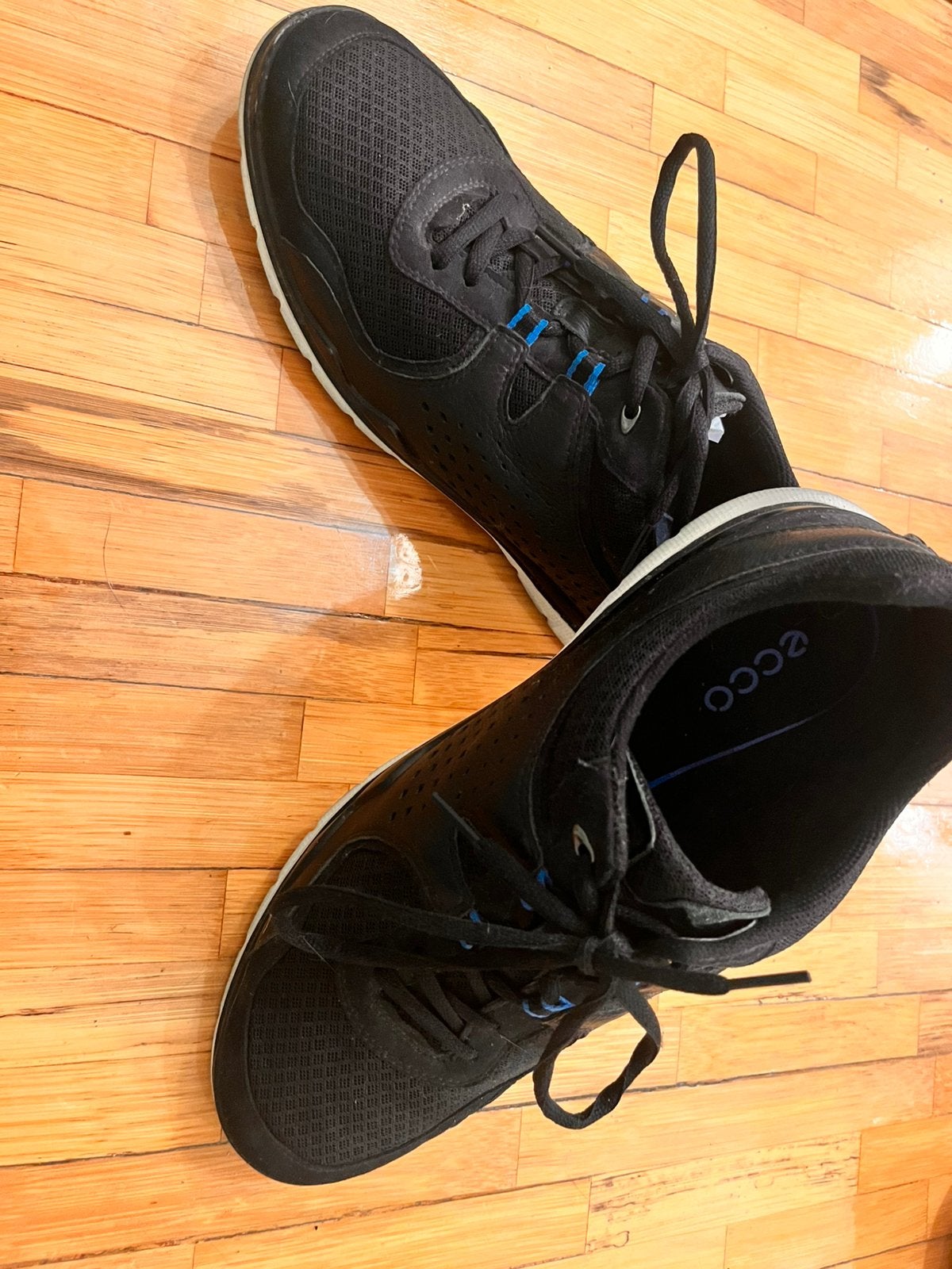 Ecco herenschoenen maat 44, Zwart, Ophalen of Verzenden, Sneakers of Gympen, Gedragen