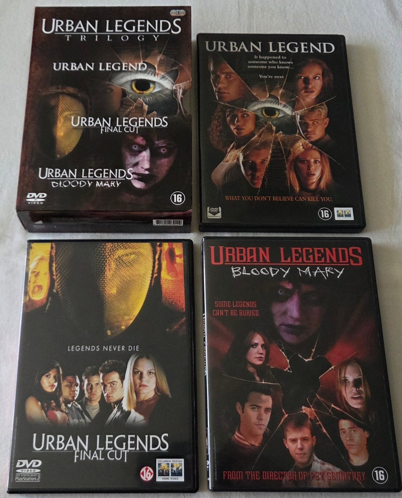 Urban Legends Trilogy Box-Set Dvd's Horror, Vanaf 16 jaar, Ophalen of Verzenden, Zo goed als nieuw, Slasher