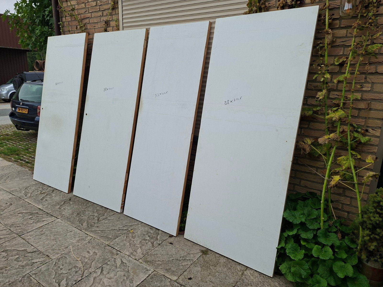 Te Koop 3x Stompe Boarddeur, Ophalen, Gebruikt, 80 tot 100 cm, Binnendeur