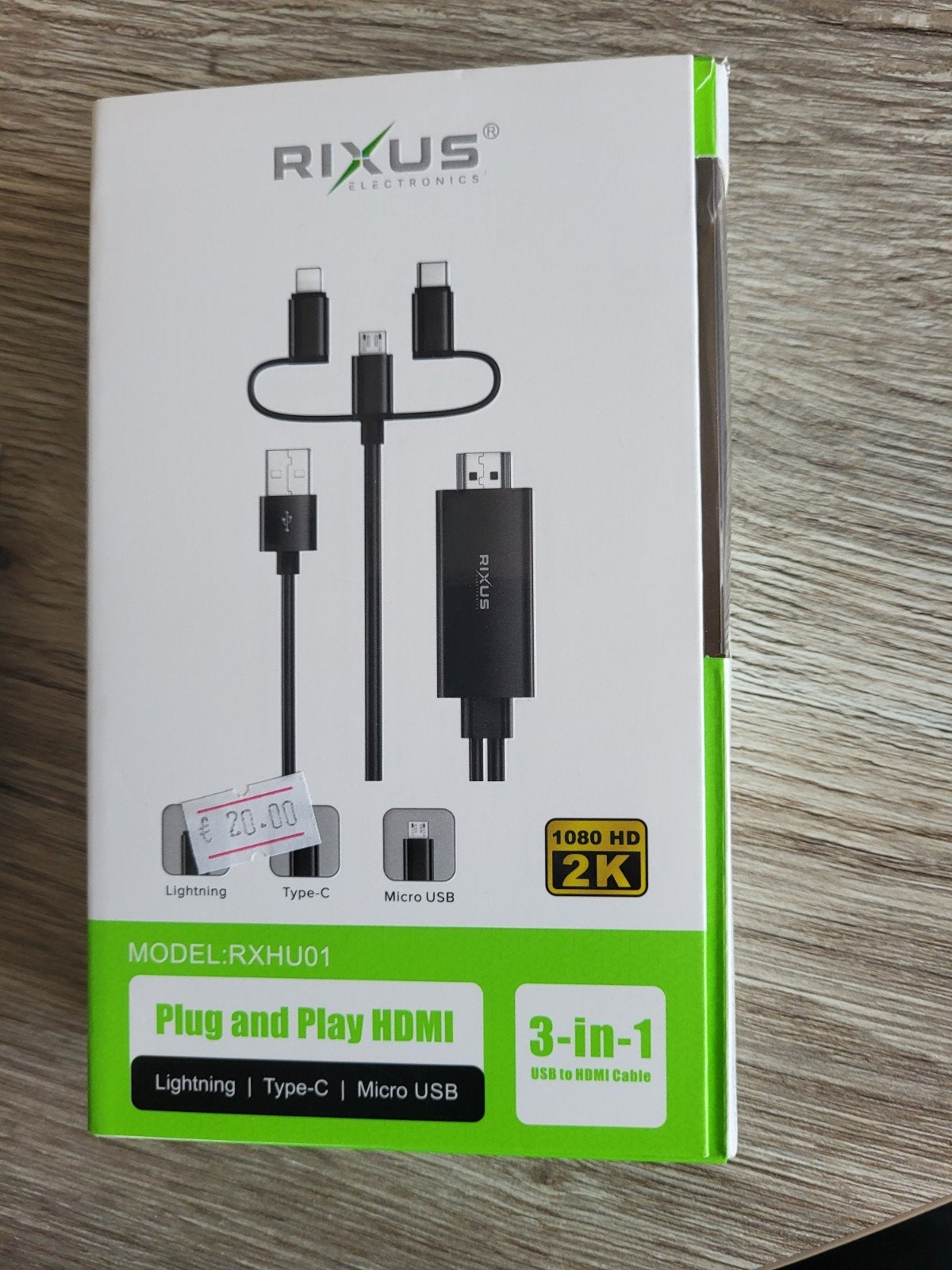 Rixus plug en play, USB-C, Ophalen of Verzenden, Zo goed als nieuw, Overige merken