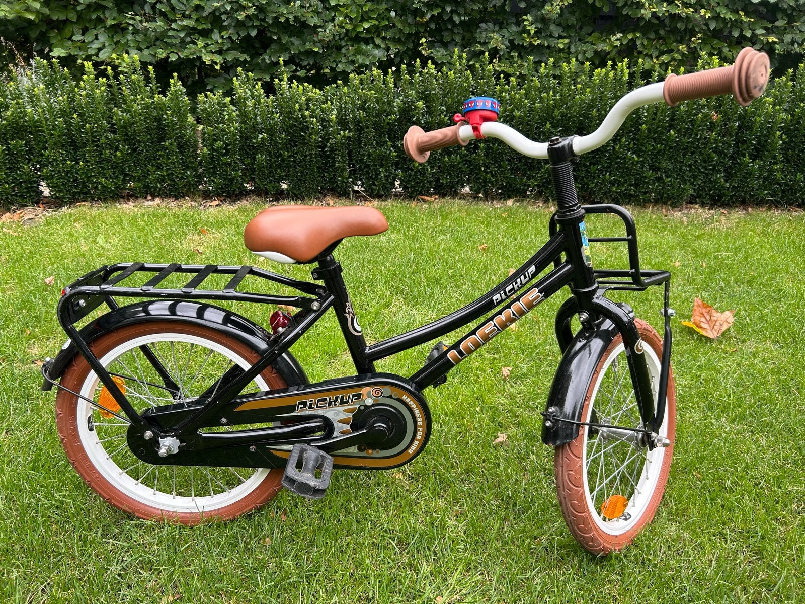 Loekie kinderfiets 16 inch, Ophalen, Gebruikt, Terugtraprem, 16 tot 20 inch