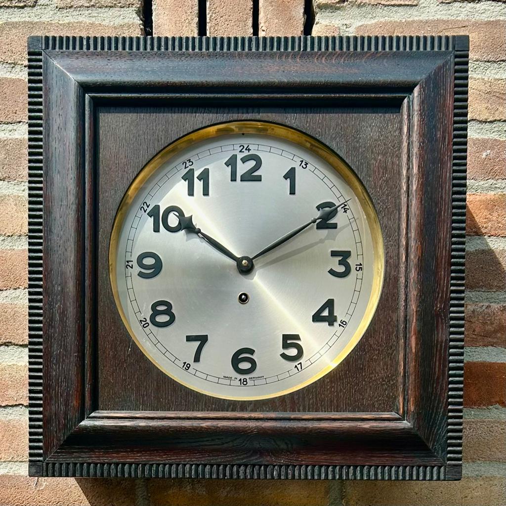 Prachtige Junghans Württemberg schoolklok, Ophalen of Verzenden