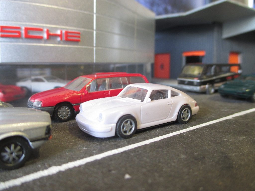 Porsche 930 911 Carrera - Euromodell gebroken wit, Ophalen of Verzenden, Zo goed als nieuw, Auto, Rietze