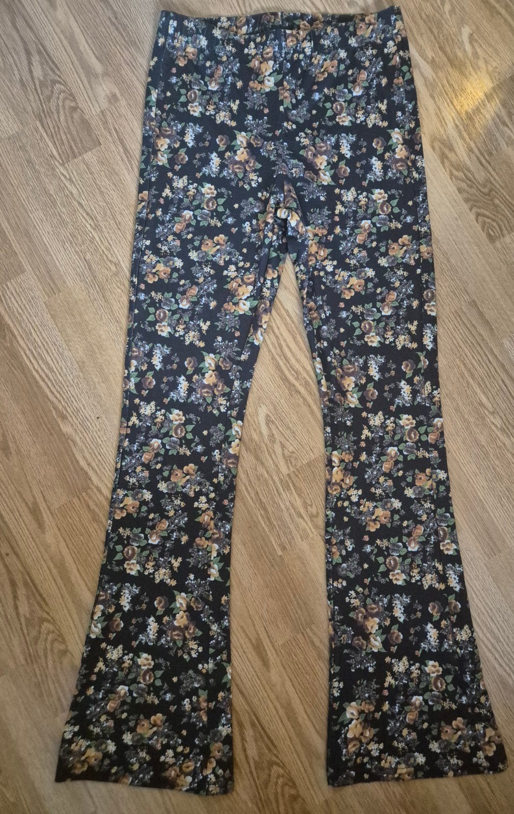 Gebloemde Seven Sisters soft flare legging - maat XL *zgan*, Kleding | Dames, Seven Sisters, Zwart, Ophalen of Verzenden, Zo goed als nieuw