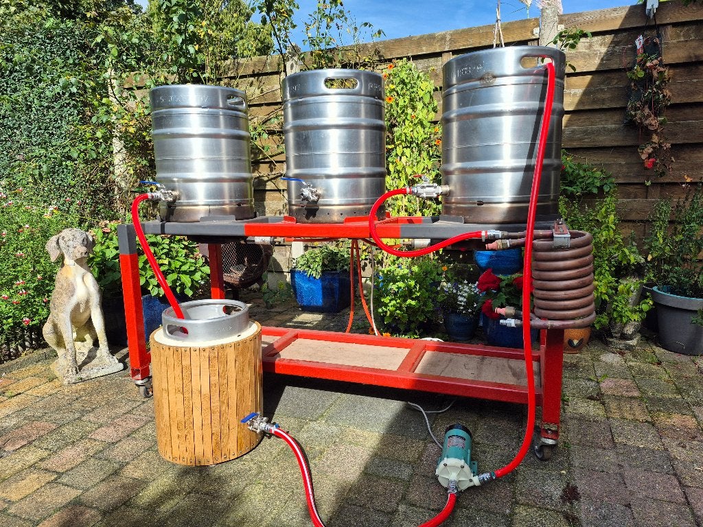 Bierbrouwinstallatie voor de (beginnende) hobbybrouwer., Ophalen, Gebruikt, Overige typen, Overige merken