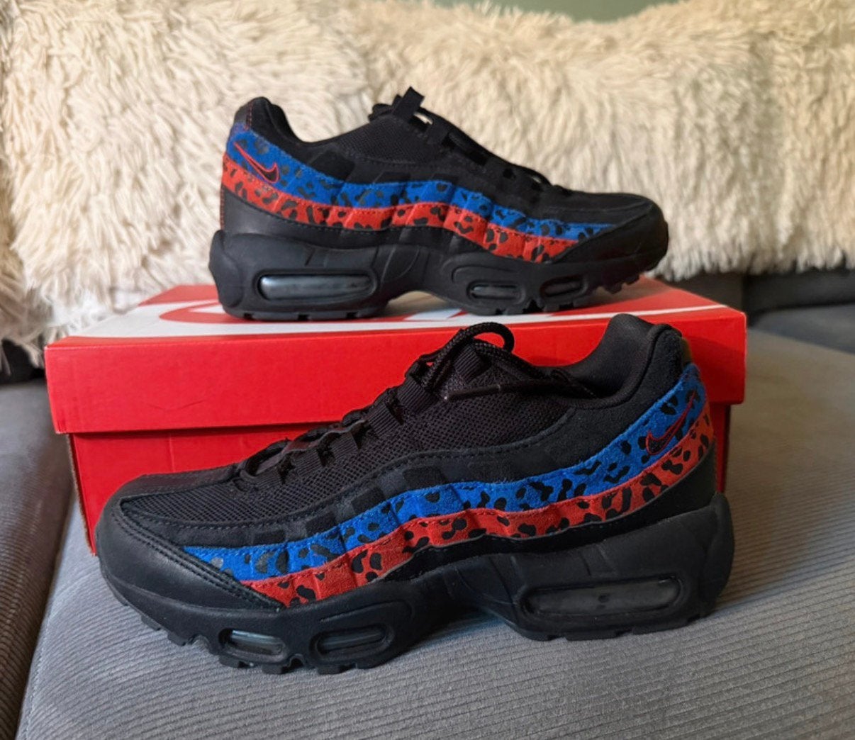 Nike Air Max 95 PRM Black Leopard, Kleding | Dames, Schoenen, Ophalen of Verzenden, Zo goed als nieuw
