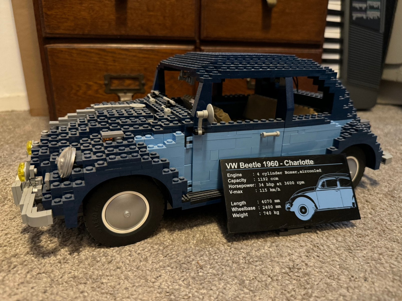 Lego VW Beetle 1960 Charlotte Volkswagen 10187, Ophalen of Verzenden, Zo goed als nieuw