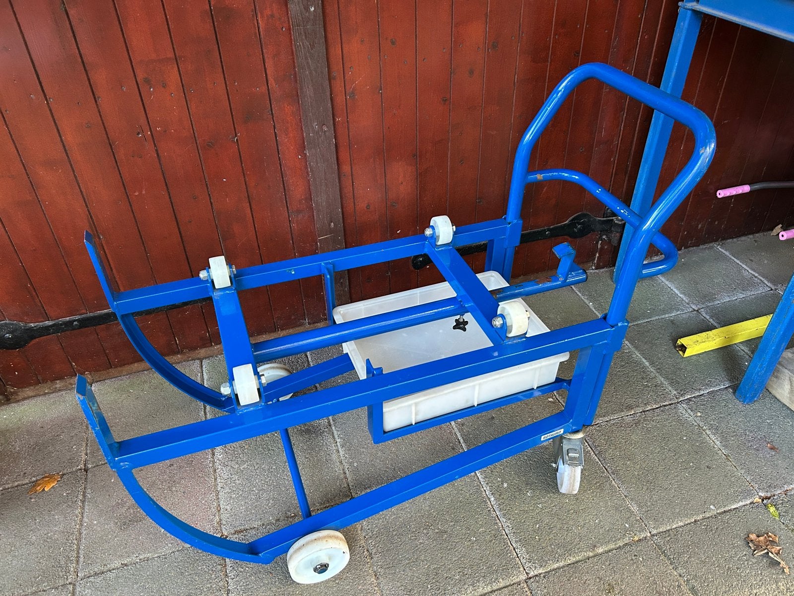 Vat kantel steekwagen, Ophalen, Gebruikt