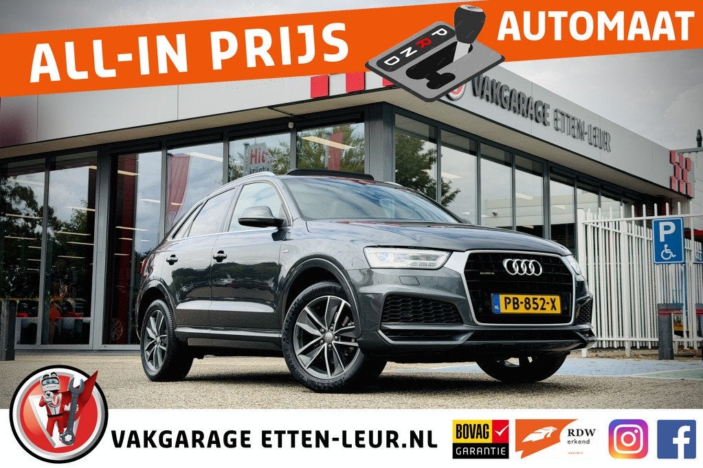 Audi Q3 2.0 Quattro Sport 3x S-Line | TREKHAAK | PANO, Auto's, Automaat, 12 maanden, 15 km/l, Gebruikt