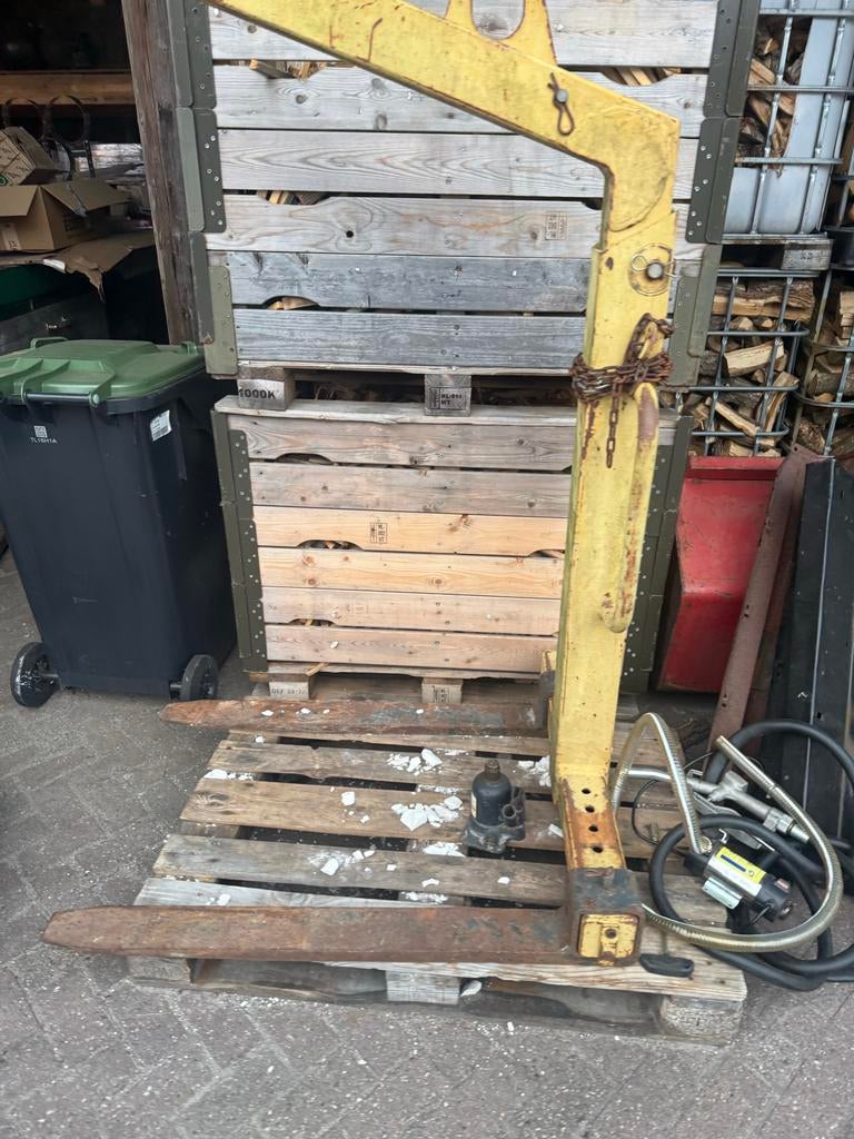 Hijslepels voor heftruck of shovel, Ophalen